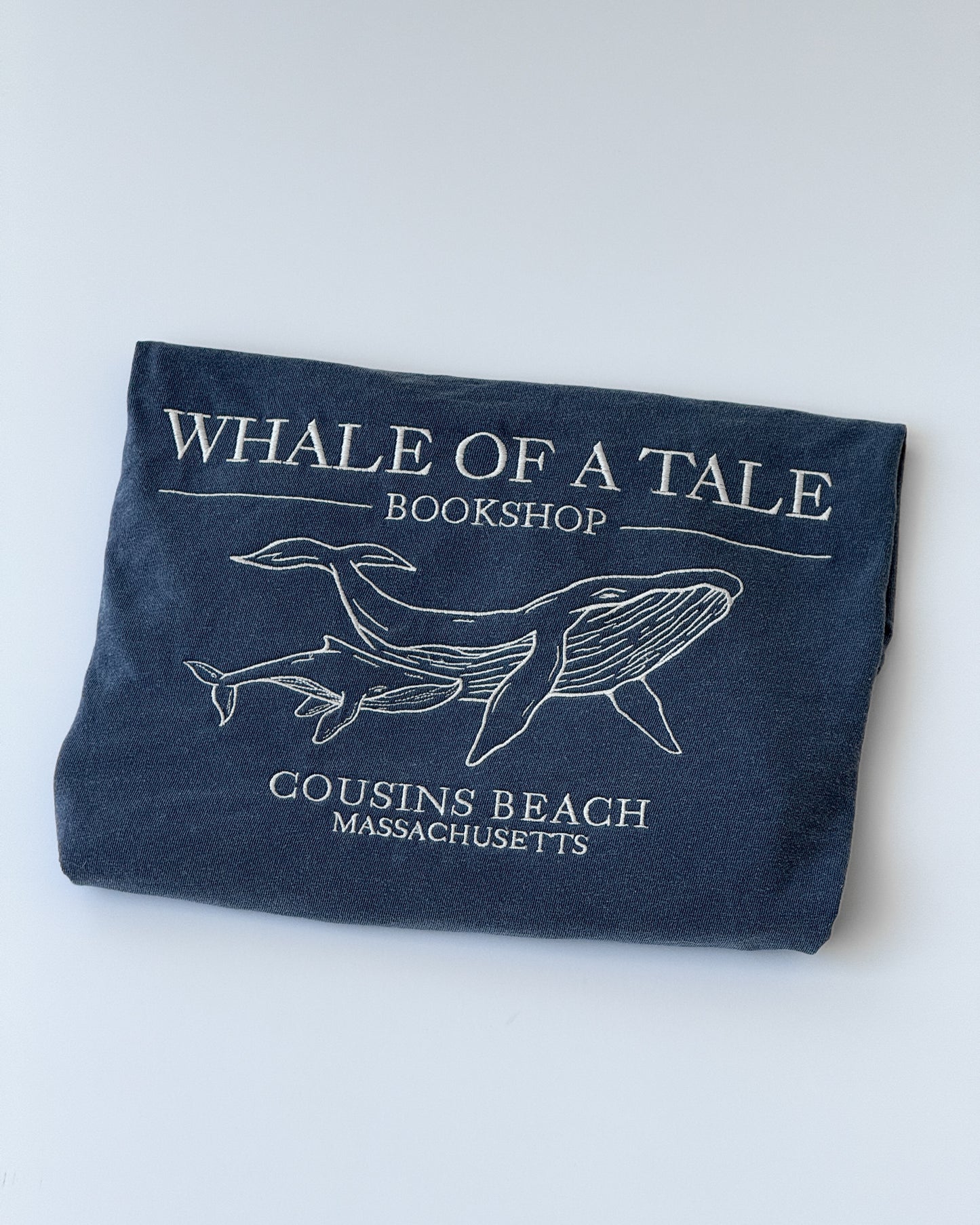 Embroidered Whale Bookshop Crewneck