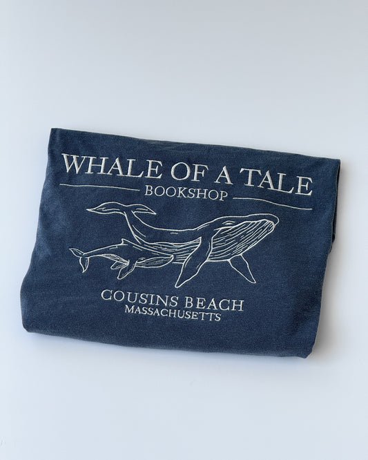 Embroidered Whale Bookshop Crewneck