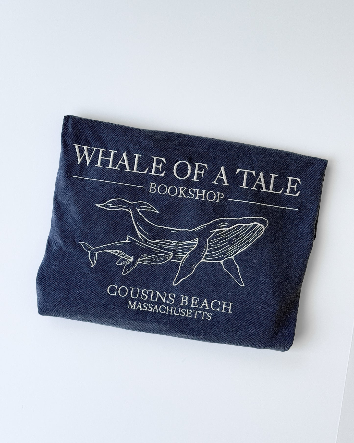 Embroidered Whale Bookshop Crewneck