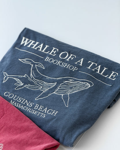 Embroidered Whale Bookshop Crewneck