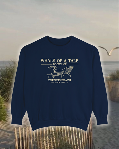 Embroidered Whale Bookshop Crewneck