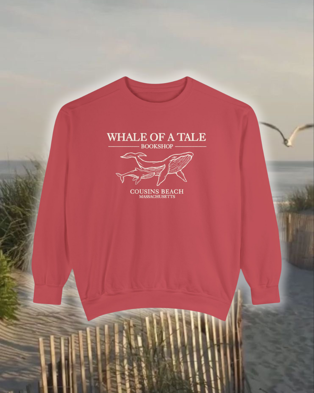 Embroidered Whale Bookshop Crewneck